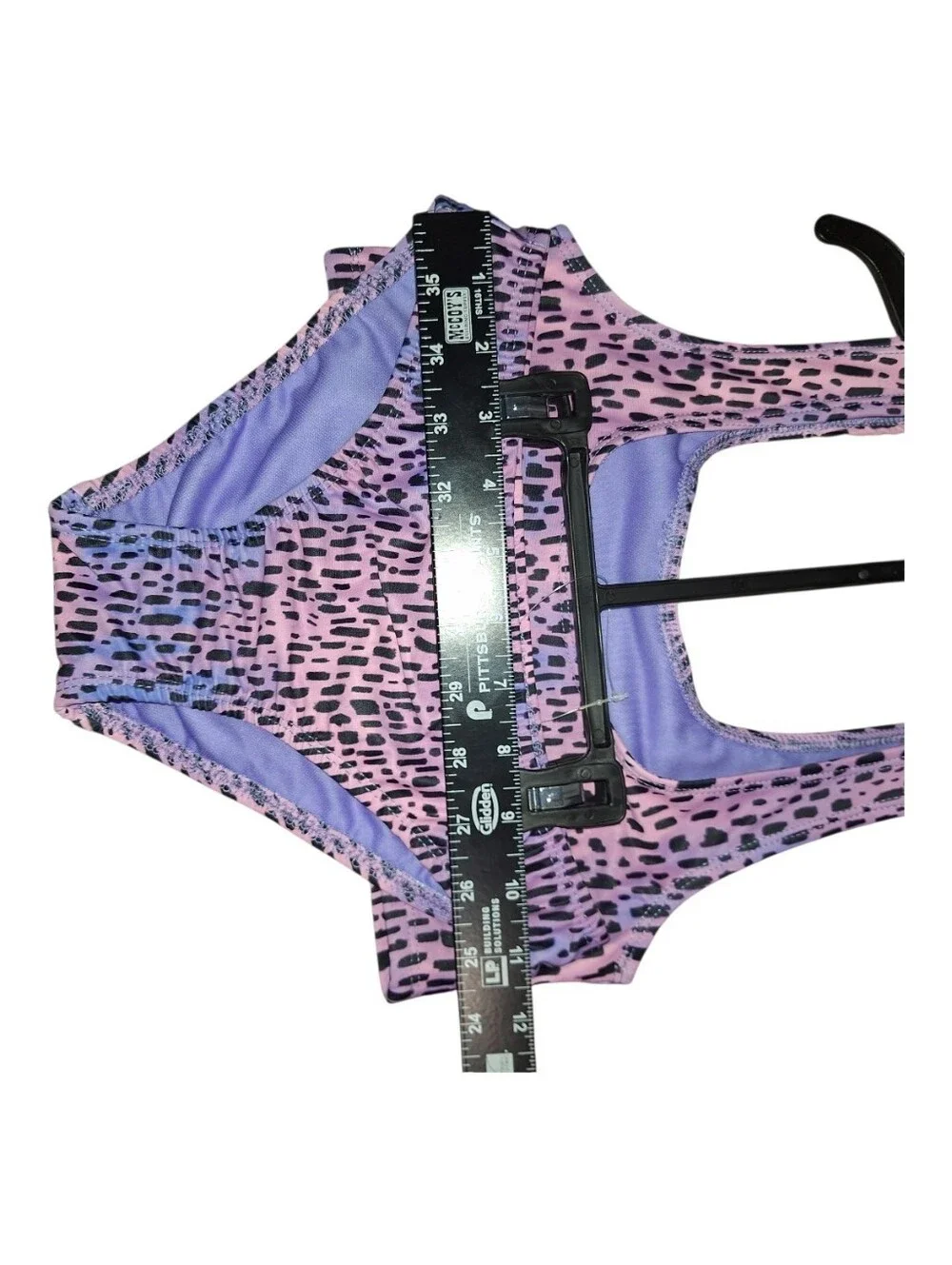 Maui and Sons Girls 2 Piece Bikini Swimsuit Pink Blue Leopard Medium 7-8 NWT